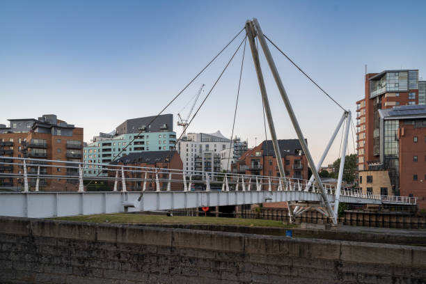 istock Pedestrian Bridge over Leeds Canal 2177987846