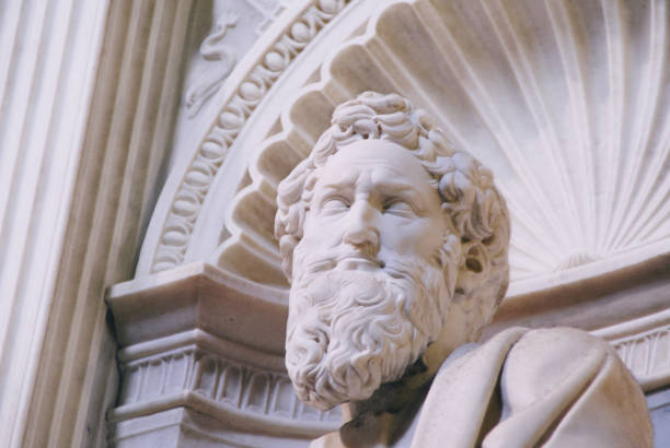 istock Marble statue detail from Siena's Cathedral. 2177989047