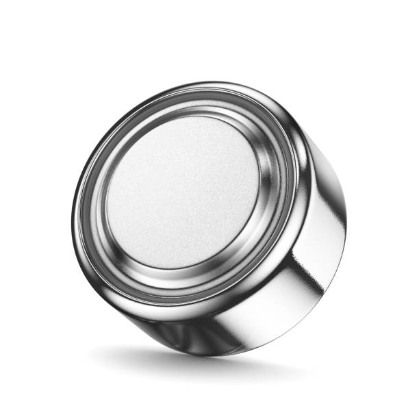 istock Back view of alkaline coin battery isolated on white. 3D rendering. 2177990559