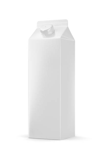 istock 1000ml milk or juice carton package with plastic cap isolated on white. 3D rendering. 2177990589