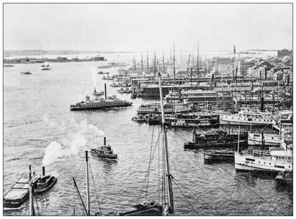 istock History and landmarks of USA: East River Docks, New York 2177990943