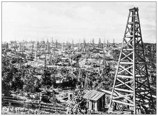History and landmarks of USA: Oil petroleum wells
