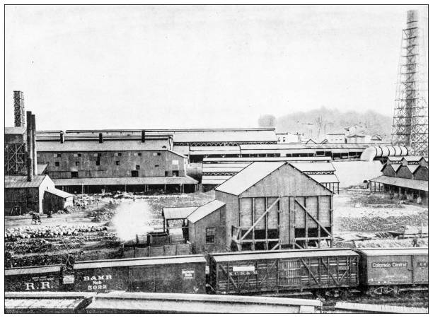 istock History and landmarks of USA: smelting ores 2177991683
