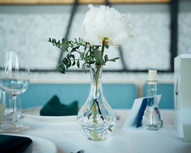 istock Floral arrangement in glass vase. 2177992141