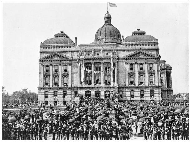 History and landmarks of USA: State House, Indianapolis