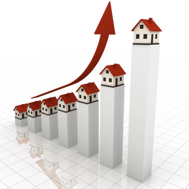 istock Real estate house price growth chart 2177994548