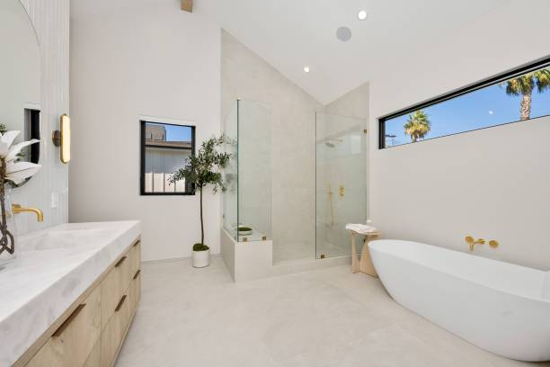 istock Interior design of a modern bathroom 2177995286