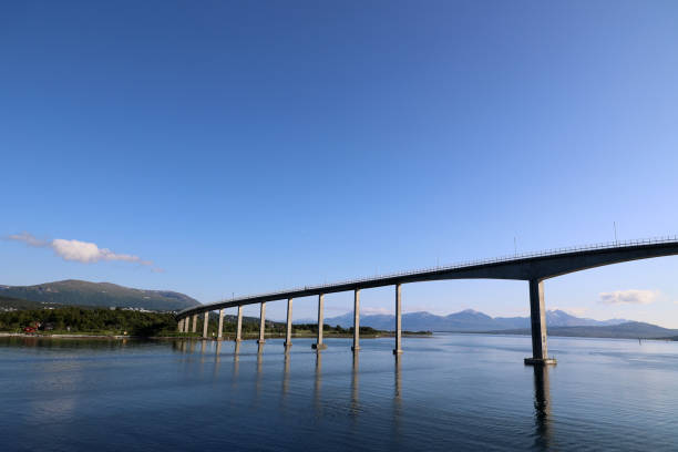 istock View of the Sandnessund Bridge, Tromso, Norway 2177995358