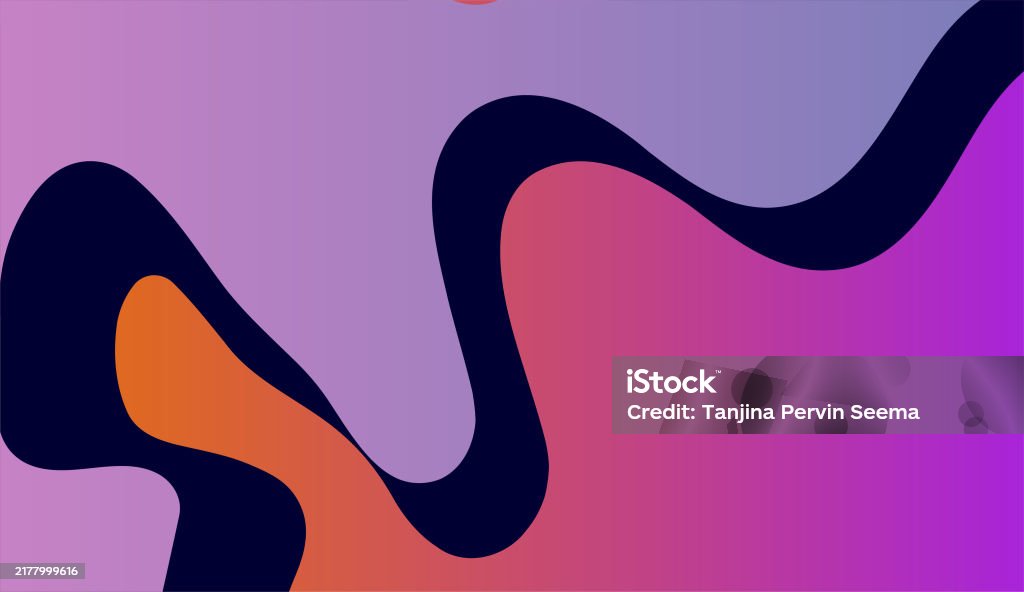 Wave Color Gradient Element Shapes Stock Illustration - Download Image ...