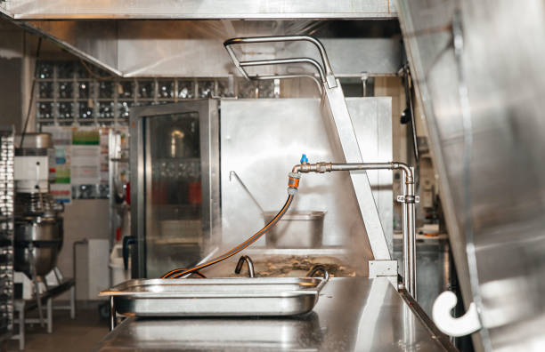 istock Industrial kitchen equipment in restaurant 2178002550