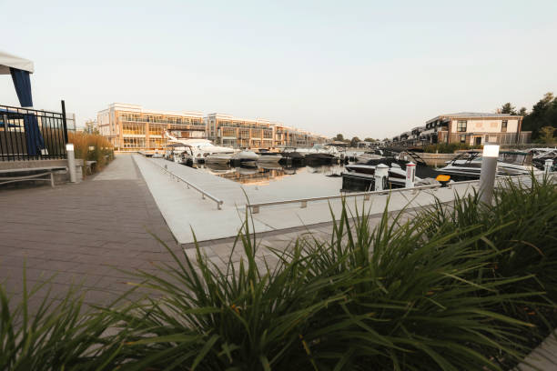 A marina at a resort.