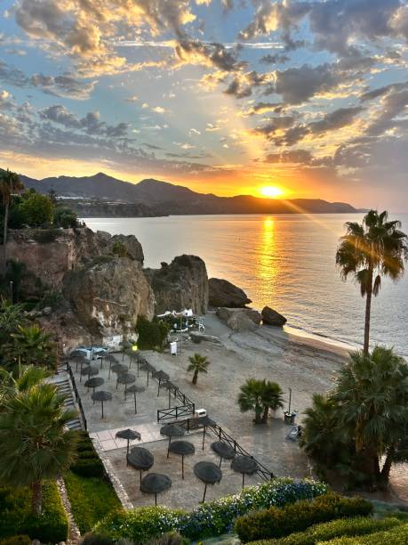 istock sunrise between the sea and the mountain 2178006589
