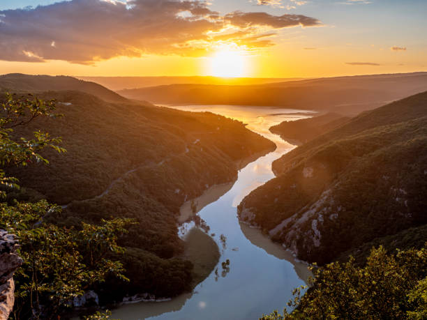 istock Sunset at Roccaccia on Lake Corbara 2178013463