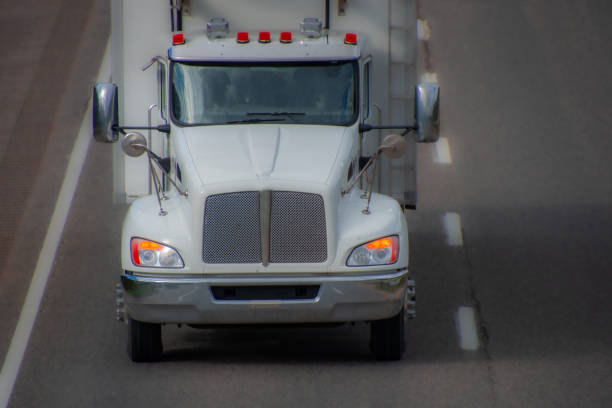istock Heavy truck on a Canadian highway 2178014878