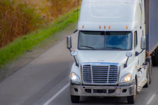 istock Heavy truck on a Canadian highway 2178014919