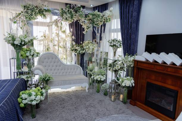 istock Luxurious living room with elegant decor 2178015069