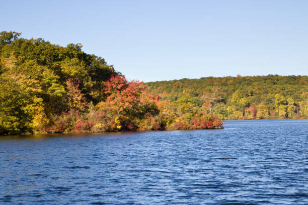 istock Early fall lakeside in the northern New Jersey forest 2178015827