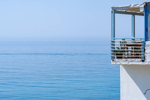 istock Beach house balcony and the endless sea in the sun 2178018905