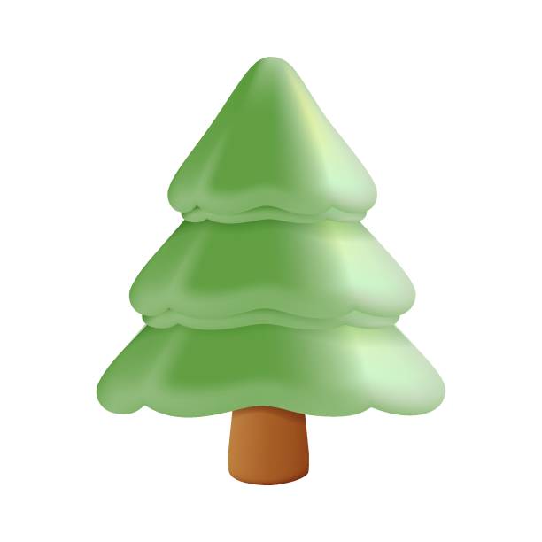 istock Christmas tree illustration in 3D style. Elegant Pine tree Holiday Decoration, Fir tree. Christmas tree Realistic 3d 2178020609