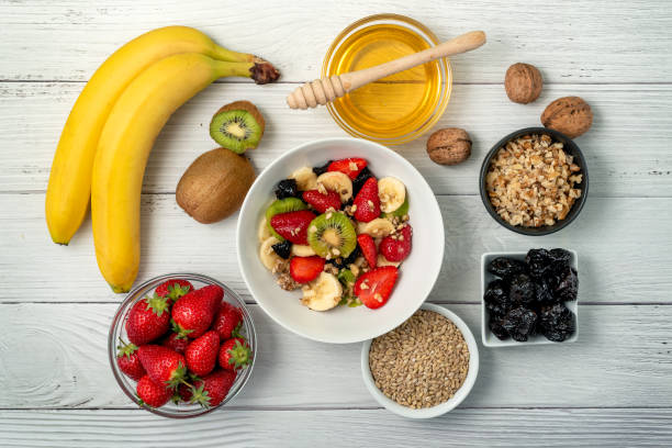 istock Healthy breakfast with soaked organic raw barley 2178020835