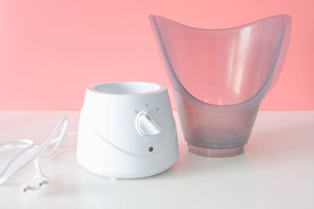 istock Home facial steamer On a pink background 2178025435