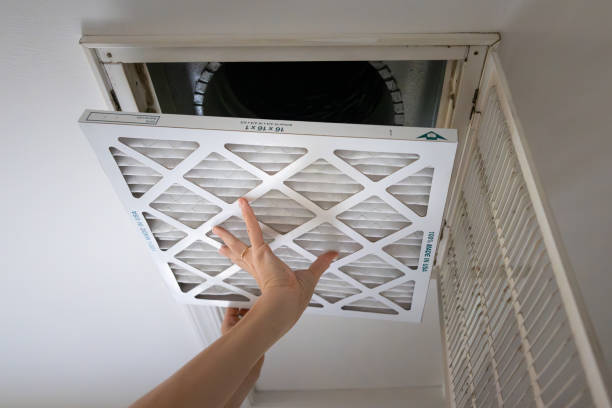 istock Homeowner Installing New HVAC Air Filter 2178030867