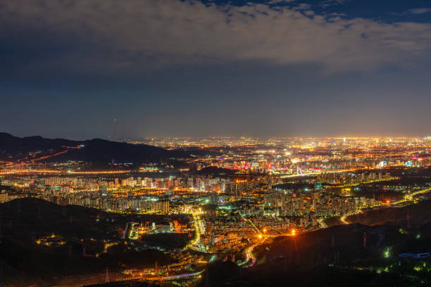 istock Overlooking the western part of Beijing night view 2178034905