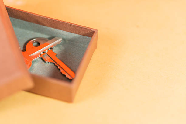 Success key with a torn paper.