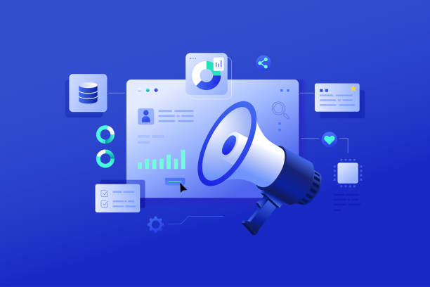Digital Marketing Data Analytics Digital Marketing Data Analytics digital marketing stock illustrations