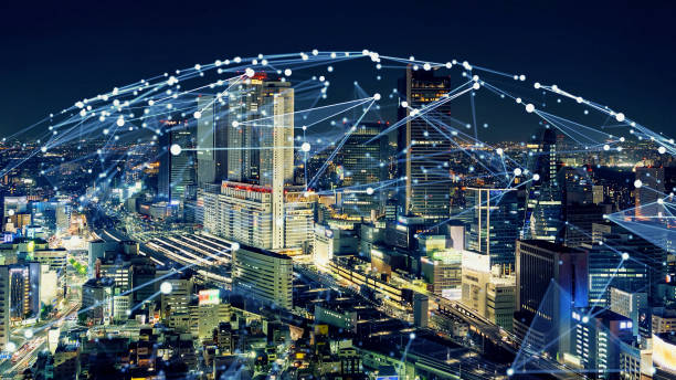 istock Smart city and communication network concept. 5G. IoT (Internet of Things). Telecommunication. 2178054514