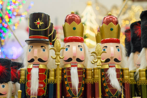 istock Three Ornate Nutcracker Soldiers Decorated For Christmas 2178055028