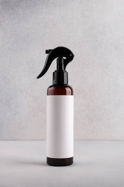 istock Brown cosmetic trigger sprayer bottle with blank labels 2178059075