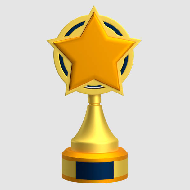 istock Gold Trophy Award 3D Icon Illustration 2178059274