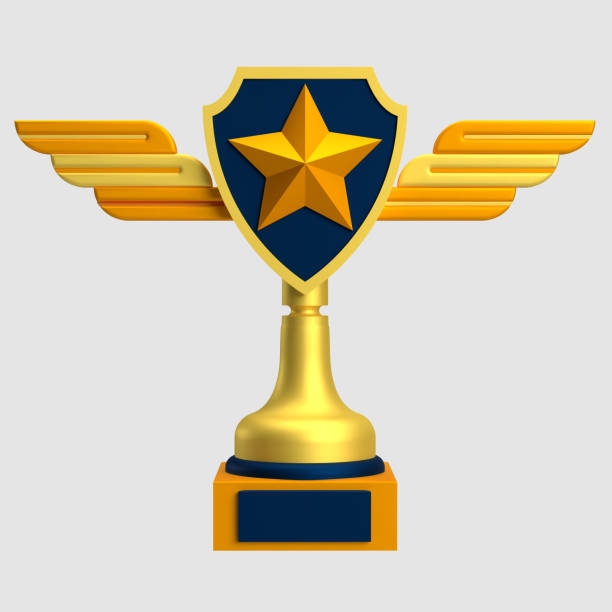 istock Gold Trophy Award 3D Icon Illustration 2178059289