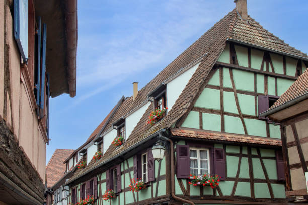 istock Half-timbered houses. Dambach-la-ville 2178065065