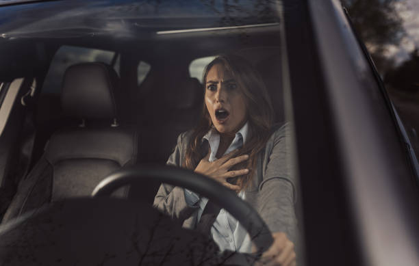 istock Shocked woman sitting in car 2178067959