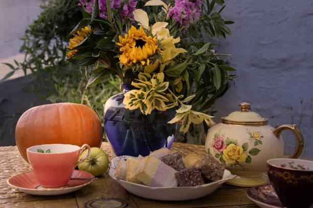 istock Fall Autumn afternoon vintage  tea 2178071670