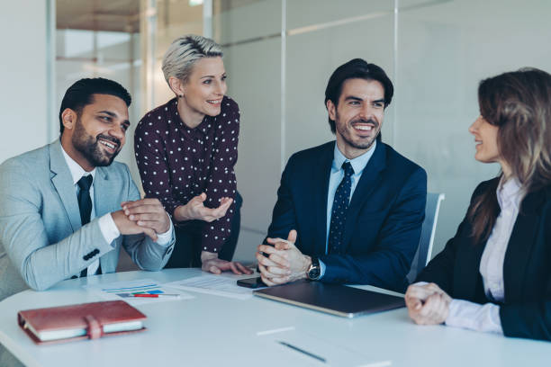 istock Business people having a discussion during a meeting 2178071685