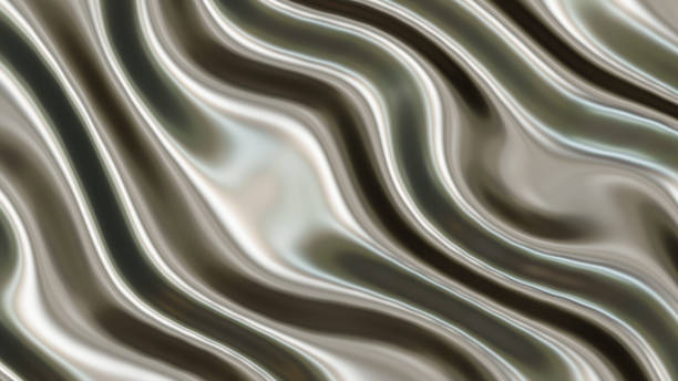 istock Chrome metal background, shiny and lustrous metal pattern texture, silky liquid chrome waves. 2178073296