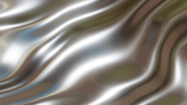 istock Chrome metal background, shiny and lustrous metal pattern texture, silky liquid chrome waves. 2178073298