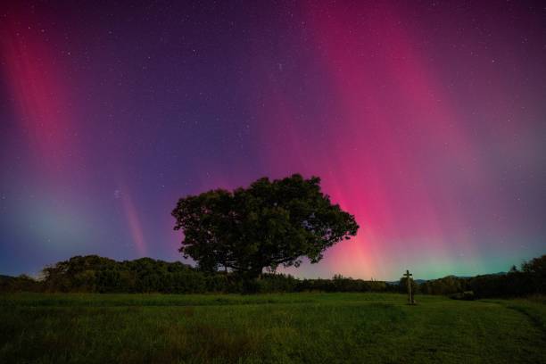 istock Aurora Borealis Over Serene Landscape 2178076844