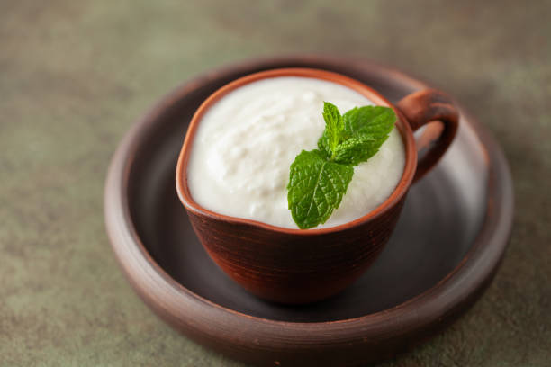 istock Plain curd or yogurt or Dahi. Traditional Indian fermented milk sauce 2178078517
