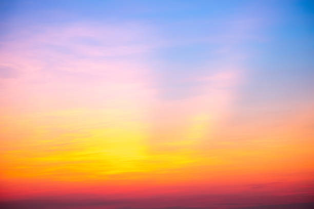 istock Beautiful , luxury soft gradient orange gold clouds and sunlight on the blue sky perfect for the background, take in everning,Twilight, Large size, high definition landscape photo 2178082390
