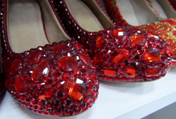 istock Unique red women shoes 2178094693