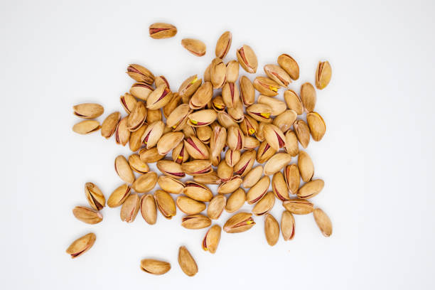 Roasted salted pistachios, delicious snack
