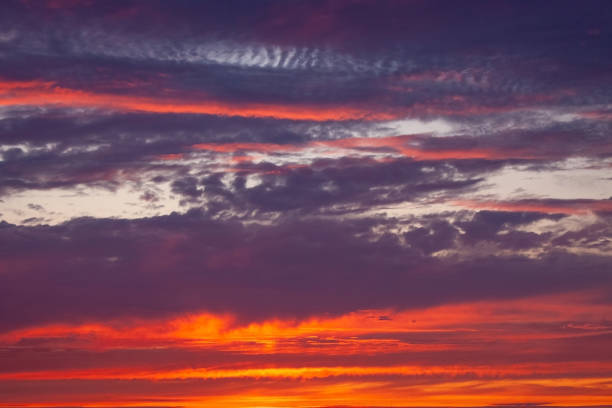 istock A beautiful sunset with a purple sky and clouds 2178103518