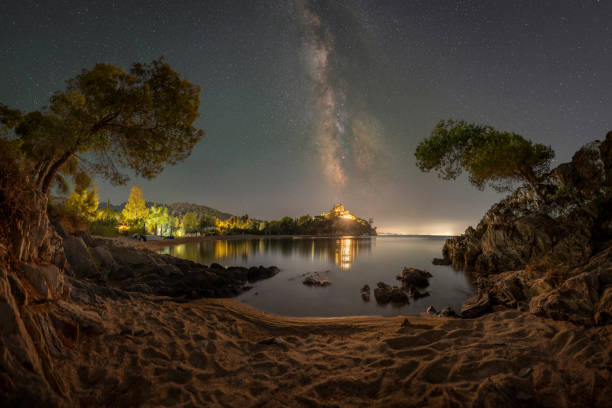 istock Milky Way over the beach in Greece 2178109170