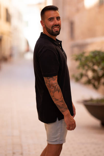 istock Young man on the street posing in Menorca 2178111133