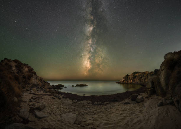 istock Milky Way over the beach in Greece 2178113566