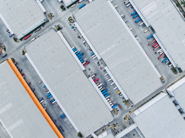 istock Aerial View of the Logistics and Distribution Center 2178122920